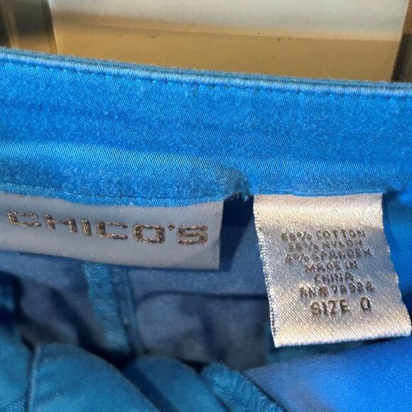 Chico's Royal Blue Capri Pants - Size Small - Picture 3 of 3